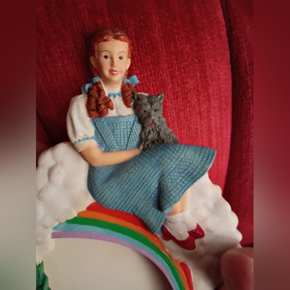 Dorothy Figurine with Toto on Rainbow